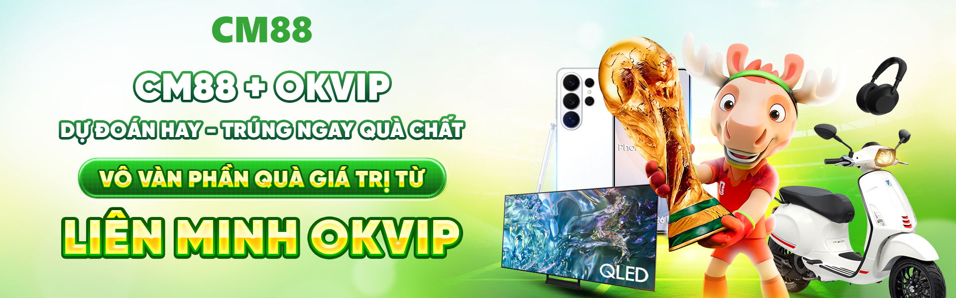 CM88 phối hợp cùng OKVIP và nhiều thương hiệu nổi tiếng chào đón World Cup 2026.